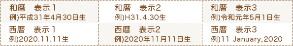 生年月日